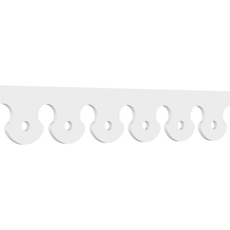 Ekena Millwork Gulliver Architectural Grade PVC Running Trim, 8"H x 5/8"P x 48"L RUNP08X0625X48GUL